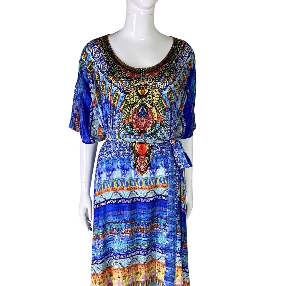 Round Neck Kaftan Dress for Sale-Designer Kaftan